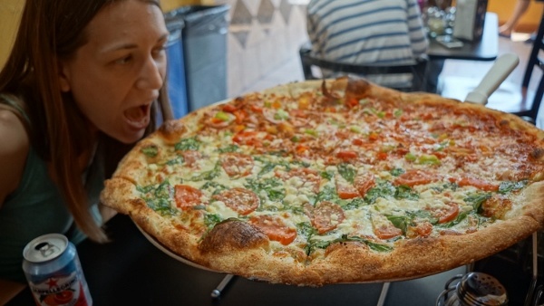 Slice on Broadway's Ginormous Pizza in Beechview