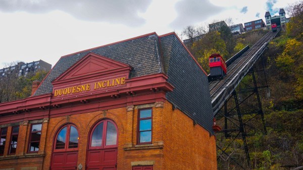 Looking Up at Mount Washington at the Duquesne Incline