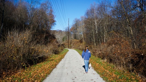 Hiking the Montour Trail in Pittsburgh