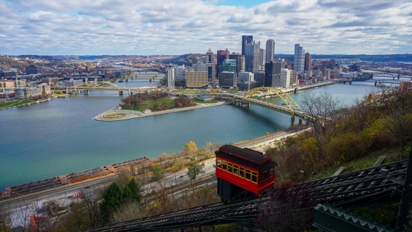 Duquesne Incline and Pittsburgh's Skyline