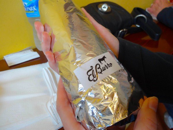 Burrito at El Burro in Pittsburgh