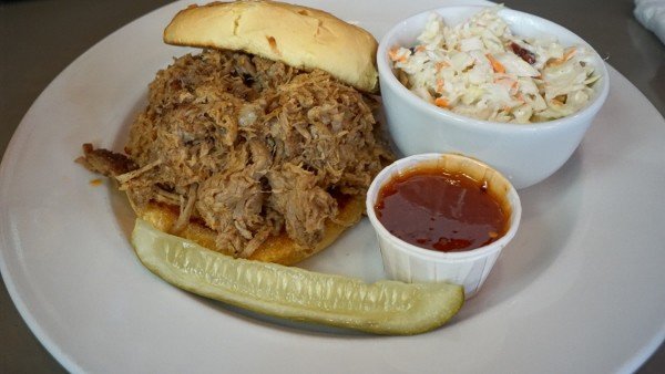 Pulled Pork Sandwich at Double Wide Grill