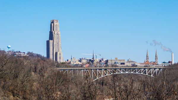 Cathedral of Learning from Greenfield
