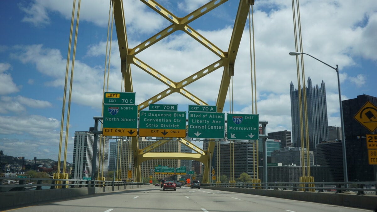 Pittsburgh from the Fort Pitt Bridge Pittsburgh from the Fort Pitt Bridge