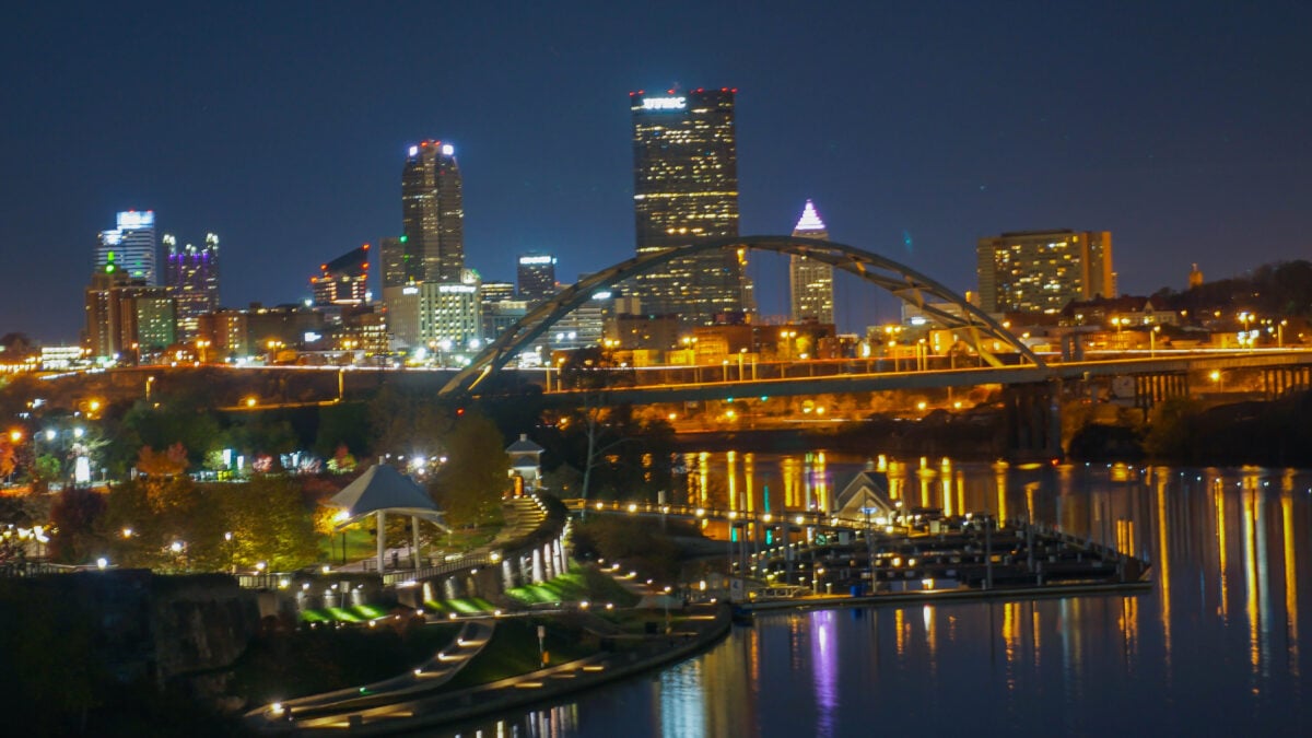 Pittsburgh from Hot Metal Bridge Pittsburgh from Hot Metal Bridge