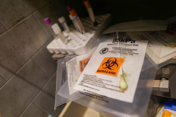 Biohazard Test Kit Props at Haunted House in Pittsburgh