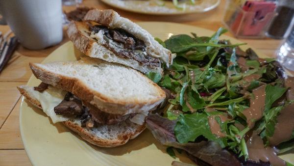 Philly Cheesesteak Sandwich at Caffe Mona