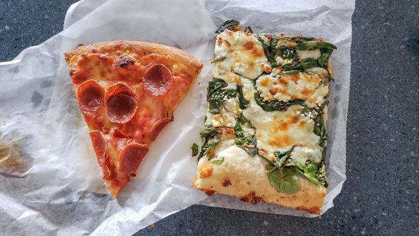Pizza at Colangelo's in Pittsburgh