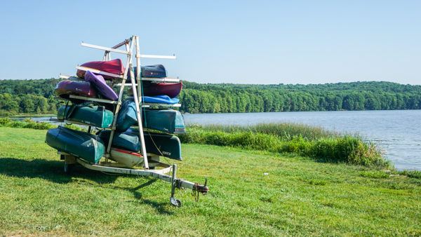 Bear Run Campground's Kayak Rack