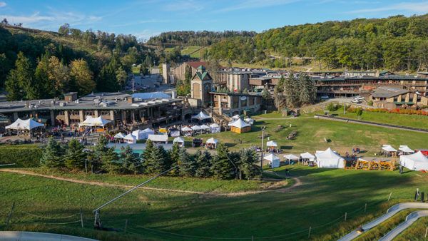 Seven Springs Autumnfest from Above