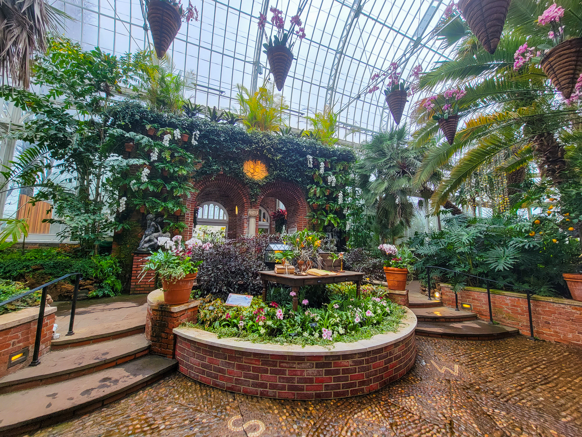 Palm Court during Orchid Show