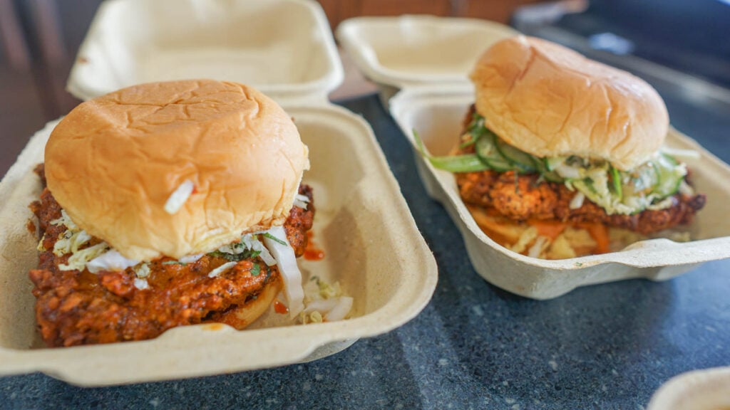 Coop de Ville Review Fried Chicken Sandwiches in the Strip