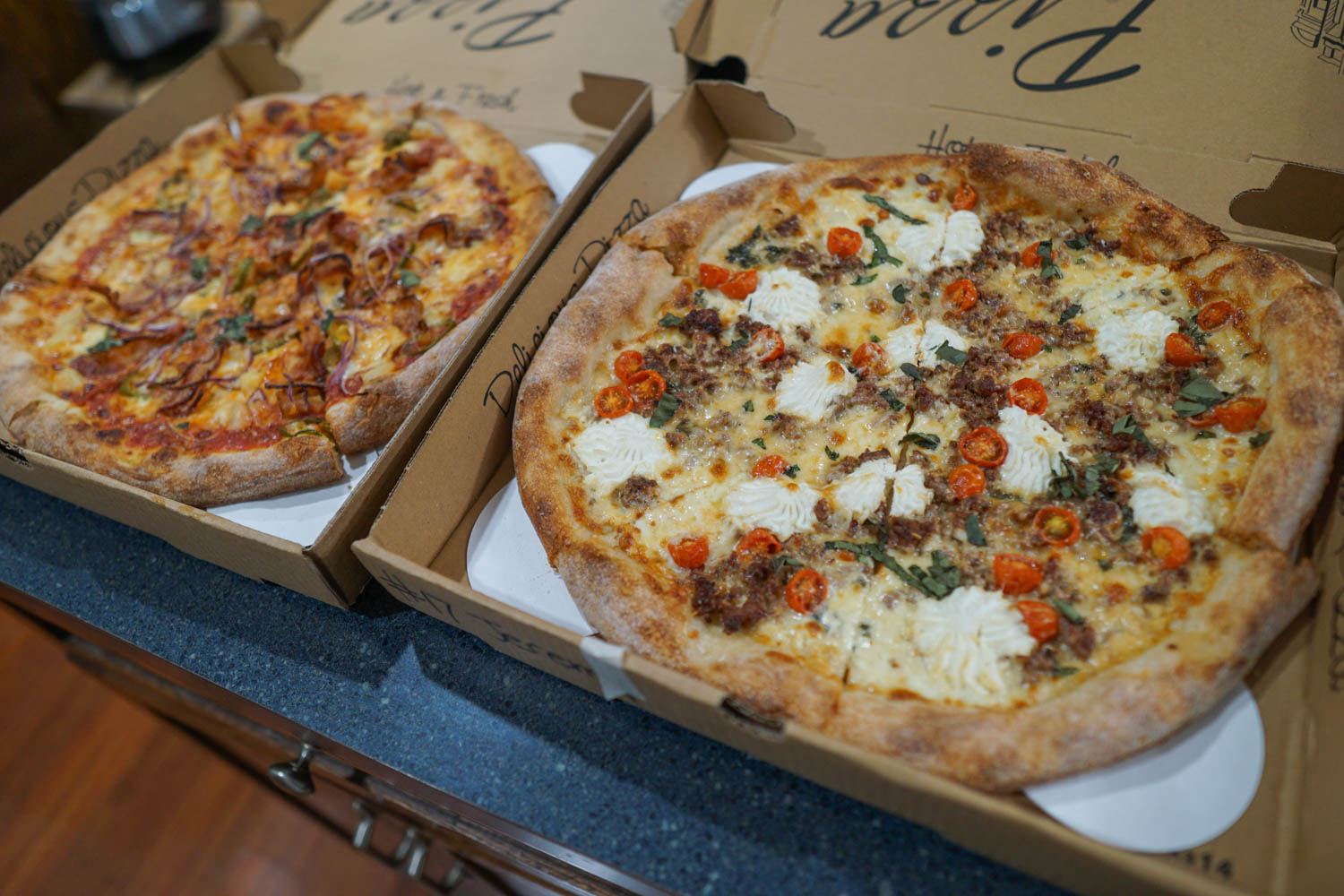 Pies from Pizza Lupo Pittsburgh