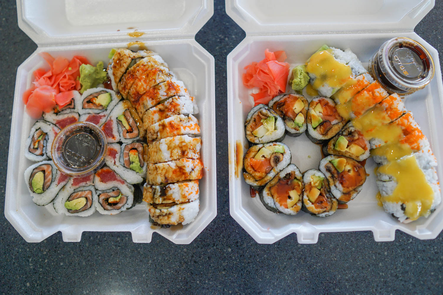 Sushi from Andy's in Wholey's