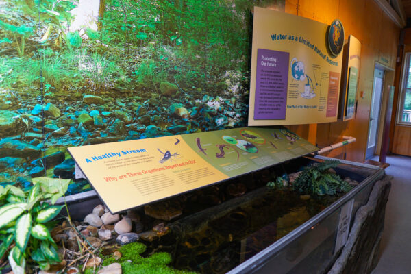 Exhibits at Powder Mill Nature Reserve