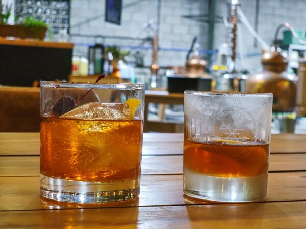 Gin Old Fashioned and Sazerac at Lawrenceville Distilling