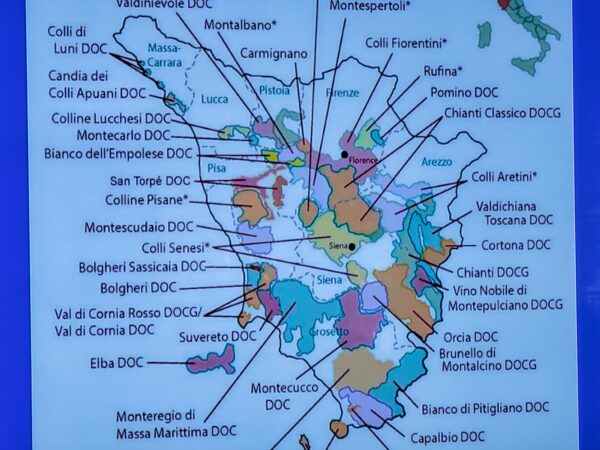 Chianti Wine Map