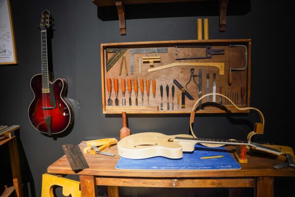 Guitar exhibits at the Carnegie Science Center