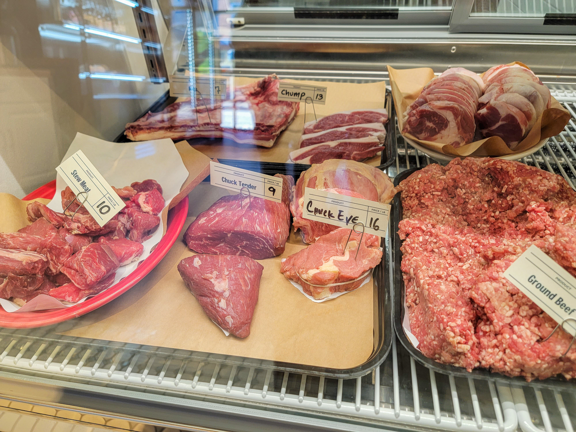 Meat Display at Fat Butcher Lawrenceville