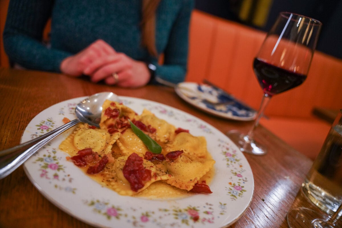 ravioli saltimbocca