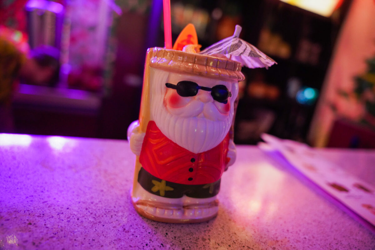 Sippin Santa Cocktail with Surfin Santa Mug