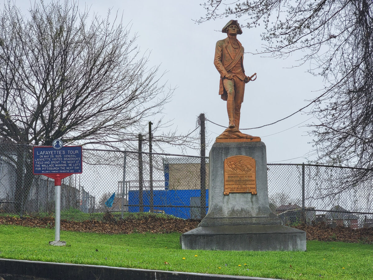 George Washington Statue in Braddock