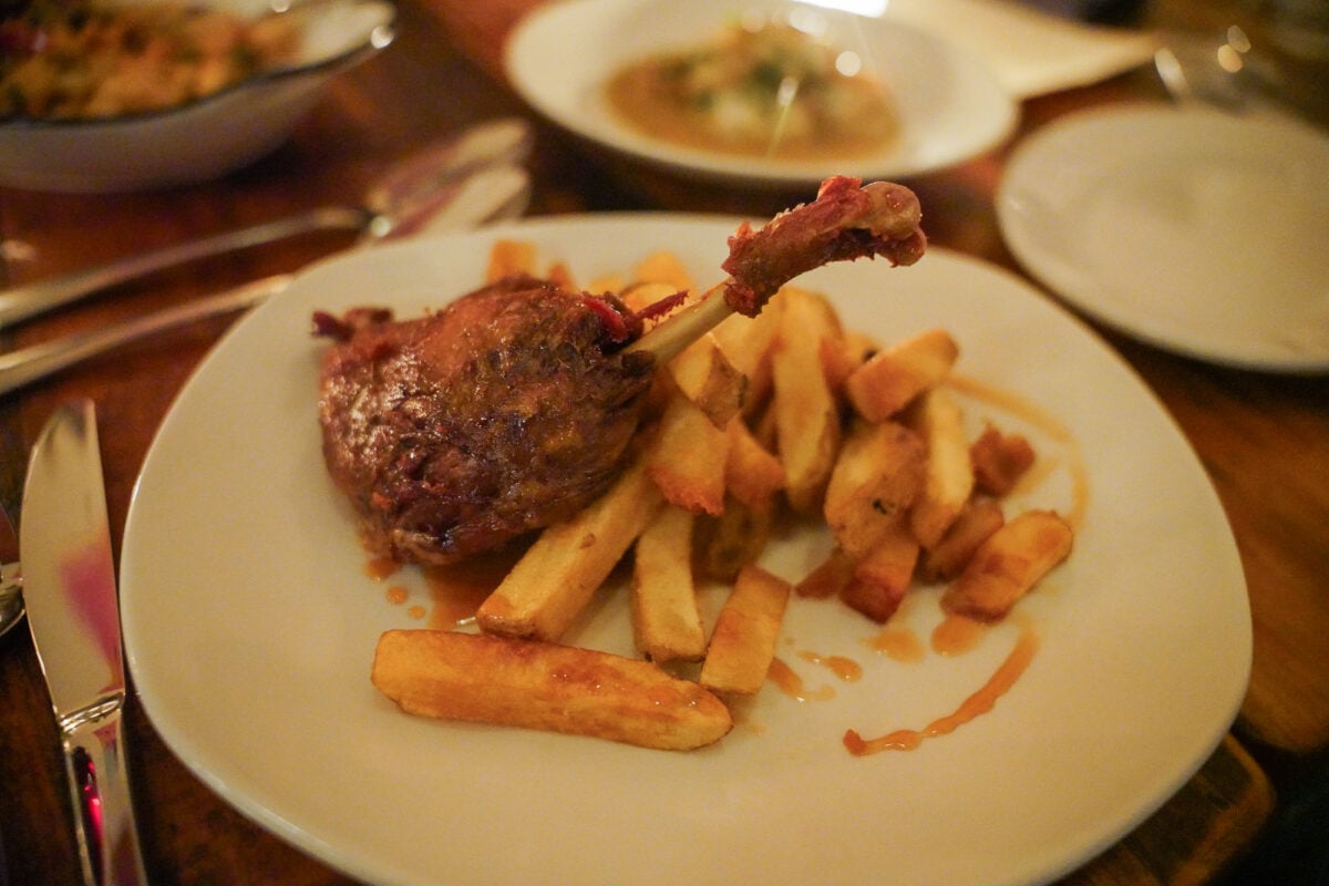 Duck frites