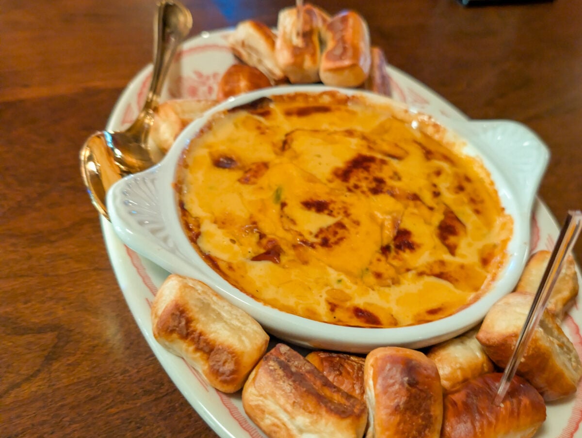 Cheese Dip with Pretzels