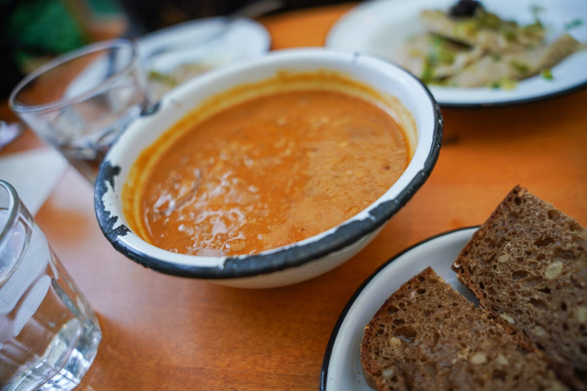 Slovak bean soup