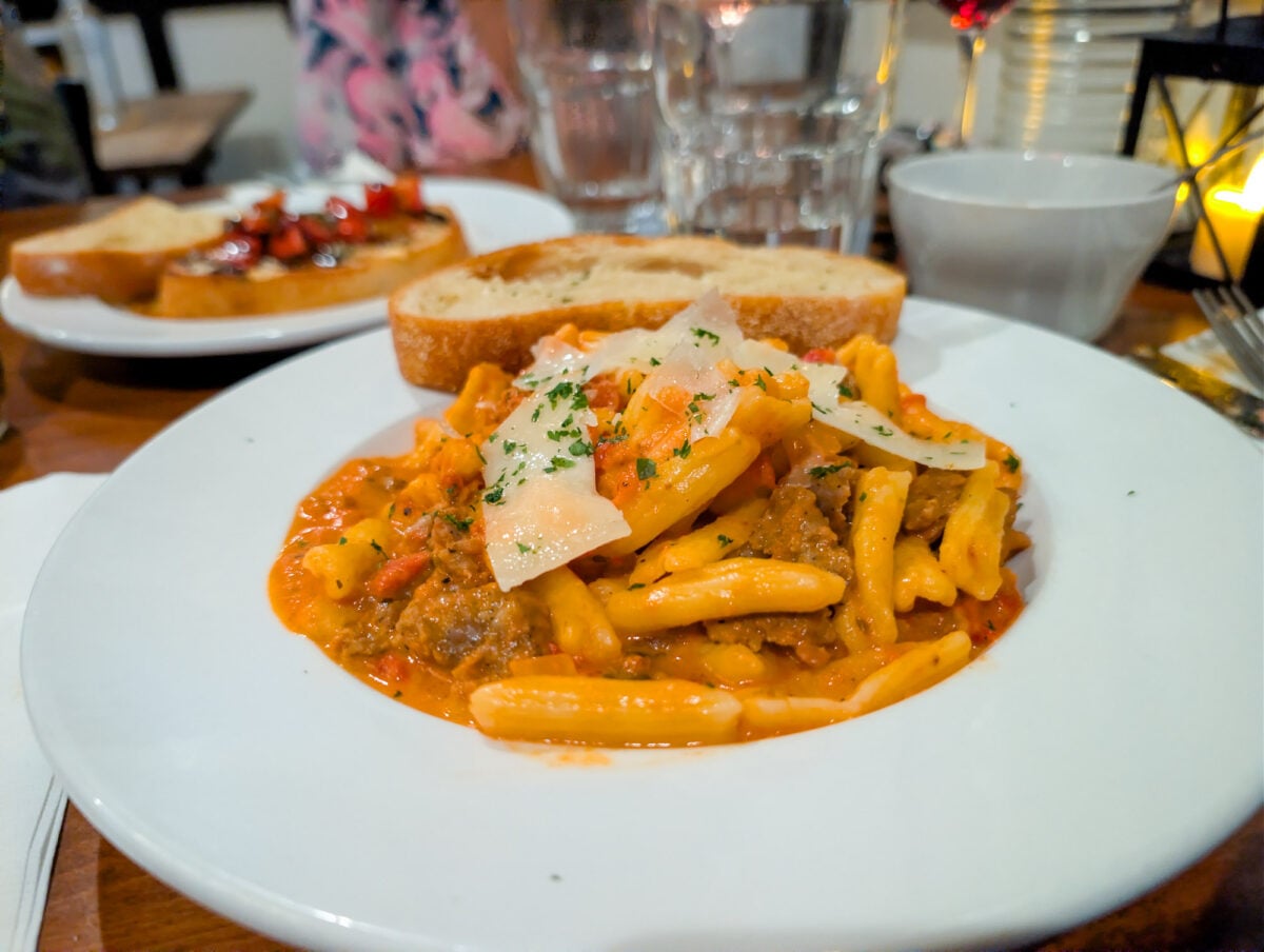 Cavatelli Pasta at Ruby's Wine House Cavatelli Pasta at Ruby's Wine House