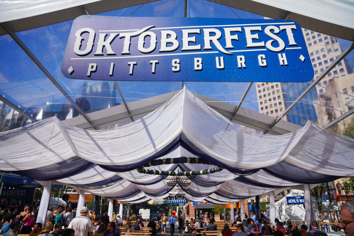 Oktoberfest Tent in Market Square Oktoberfest Tent in Market Square