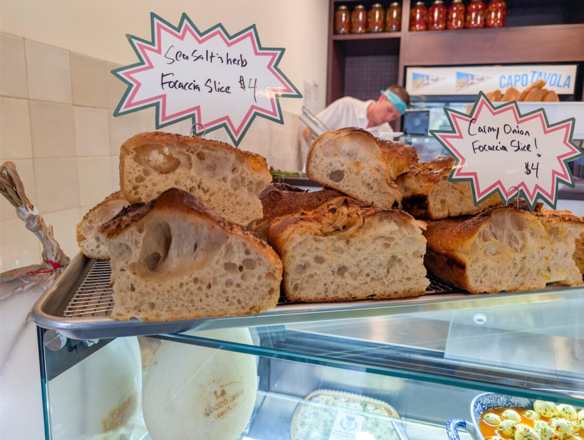 Focaccia at Badamo's