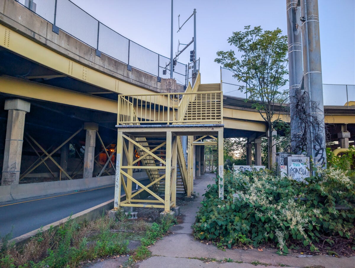 Stairs to West End Bridge in South Side Stairs to West End Bridge in South Side